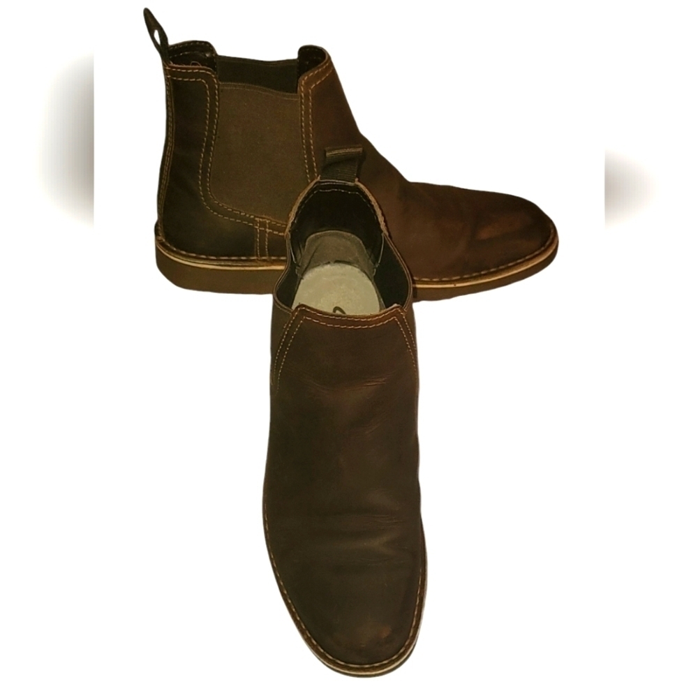 Clarks Leather Casual Ankle Boots